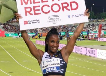 Shelly-Ann Fraser-Pryce fijó un nuevo récord del Meeting Madrid WACT 2023