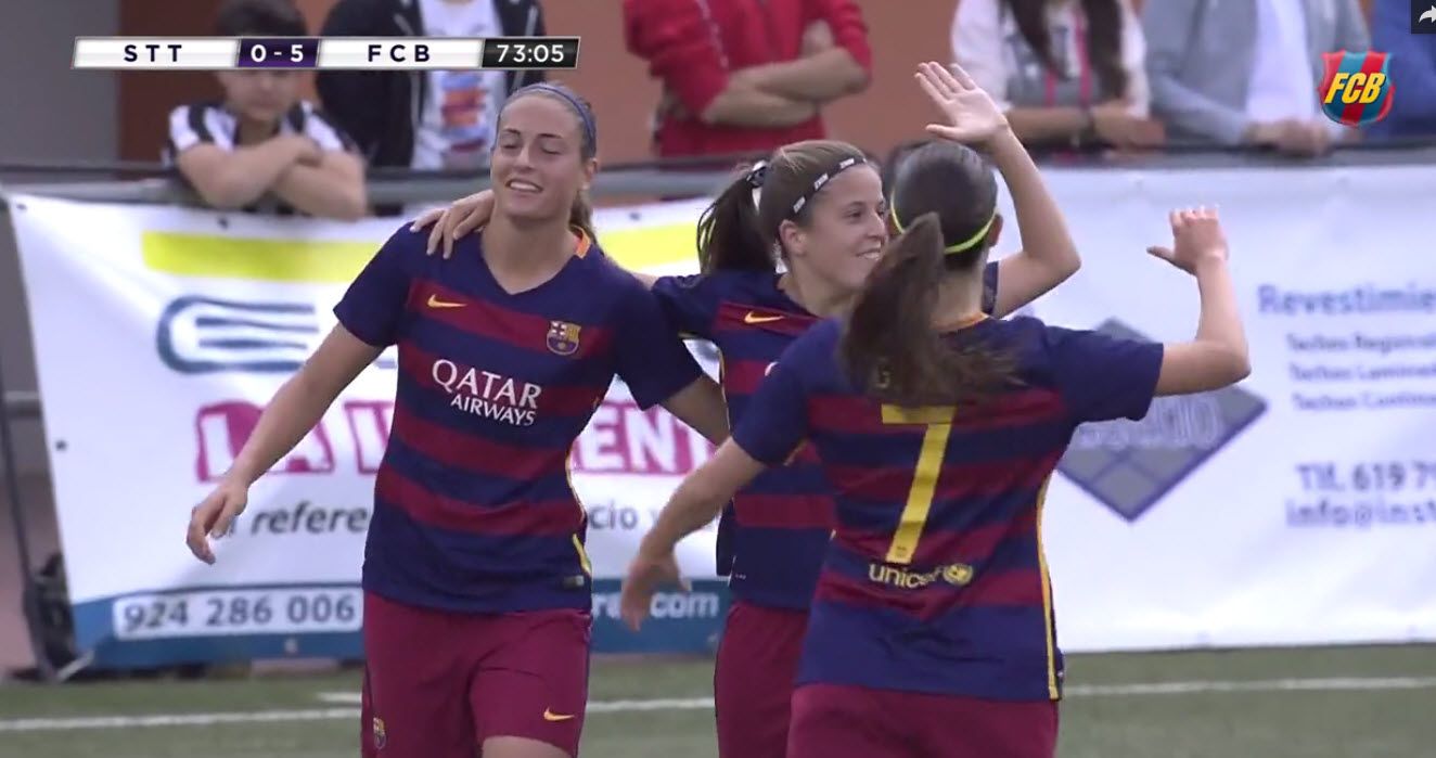 El Barcelona arrolla al Santa Teresa y agobia al Athletic