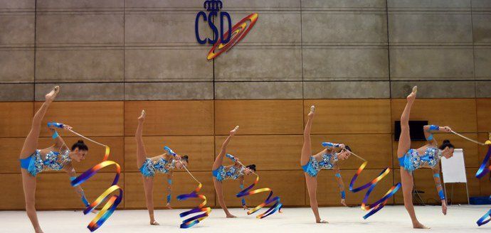 Rasgos brasileños y flamencos del conjunto de rítmica para los Juegos