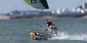 Gisela Pulido, en las Medal Series del Europeo de Formula Kite