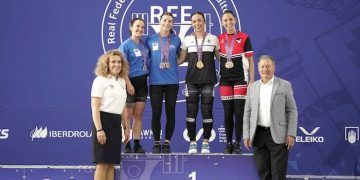 María Olalla y Malen Monasterio brillaron en el campeonato de España absoluto de halterofilia