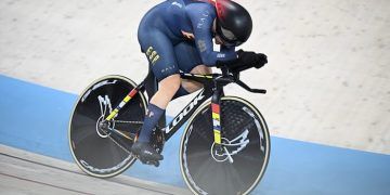 Helena Casas registró un nuevo récord de España del kilómetro contrarreloj en el Europeo de pista