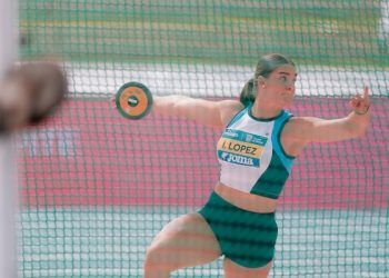 Inés López Arias revalidó el título de campeona de España de lanzamiento de disco en Málaga