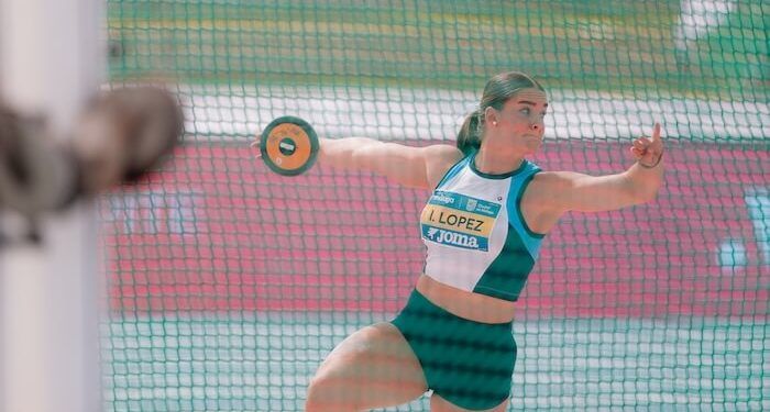 Inés López Arias revalidó el título de campeona de España de lanzamiento de disco en Málaga
