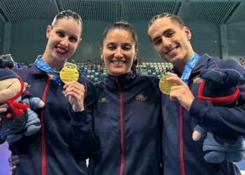 Iris Tió y Dennis González, oro en Dúo Mixto Libre en la Súper Final de en Xi’an