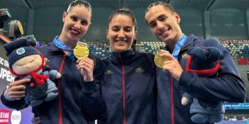 Iris Tió y Dennis González, oro en Dúo Mixto Libre en la Súper Final de en Xi’an