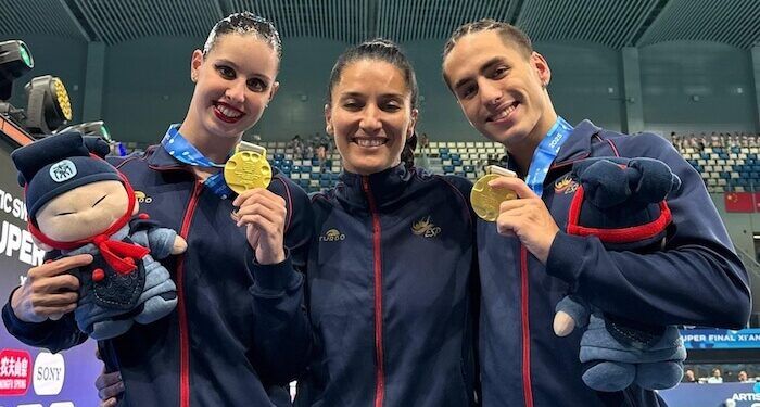 Iris Tió y Dennis González, oro en Dúo Mixto Libre en la Súper Final de en Xi’an