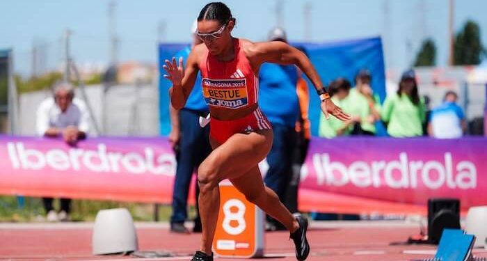 Jaël Bestué se quedó a una centésima del récord de España en los 100 y Águeda Marqués fue quinta en 1.500 en la Liga Diamante de Doha