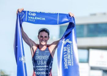 Gwen Jorgensen se impuso en la Copa del Mundo de triatlón de Valencia y Noelia Juan fue cuarta
