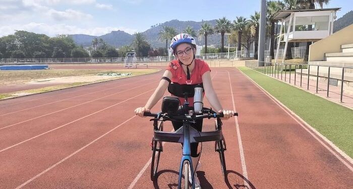 Judith Tortosa se hizo con la medalla de plata en los 100 metros T72 en el Mundial de Nueva Delhi