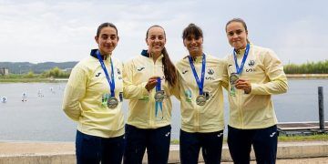 El K4 500 y el C4 500 mixto lideraron en oro el festín de medallas de España en el Europeo