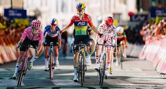 Kim Le Court se llevó el esprint y Reusser llegará de amarillo a la etapa del Ventoux