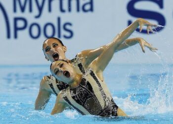 Txell Ferré y Lilou Lluis, quintas en el dúo técnico femenino del Mundial de Singapur