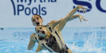 Txell Ferré y Lilou Lluis, quintas en el dúo técnico femenino del Mundial de Singapur