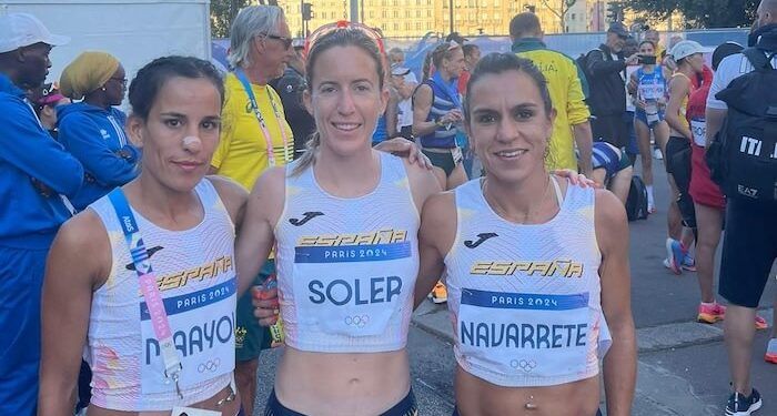 Maayouf (17ª), Soler (25ª) y Navarrete (42ª) completaron el Maratón Olímpico en París