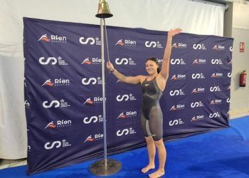 María Daza fijó el récord de España absoluto y el récord de Europa júnior en los 100 libre