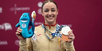 María Olalla logró la plata en dos tiempos y el bronce en arrancada en los Juegos Mediterráneos