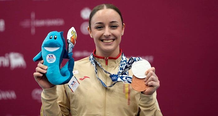 María Olalla logró la plata en dos tiempos y el bronce en arrancada en los Juegos Mediterráneos