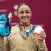 María Olalla logró la plata en dos tiempos y el bronce en arrancada en los Juegos Mediterráneos