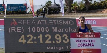 María Pérez batió el récord de España de 10.000 metros marcha y llega lanzada al Europeo