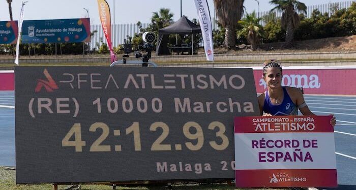 María Pérez batió el récord de España de 10.000 metros marcha y llega lanzada al Europeo