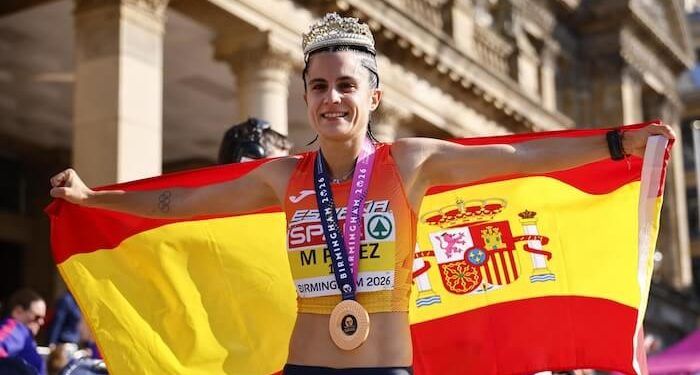 María Pérez, campeona de Europa y récord del mundo de medio maratón marcha