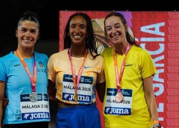 María Vicente se proclamó campeona de España de heptatlón y estuvo cerca de batir el récord nacional