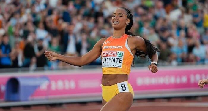 María Vicente cerró un octavo puesto de Europa y batió su propio récord de España de heptatlón