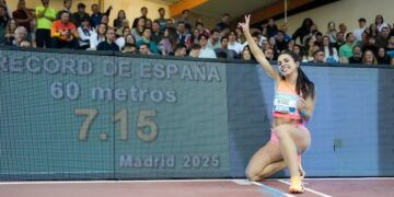 Maribel Pérez paró el crono en 7.15 en los 60 metros y fijó el nuevo récord de España