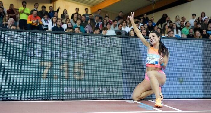Maribel Pérez paró el crono en 7.15 en los 60 metros y fijó el nuevo récord de España
