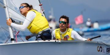 Xammar y Cardona, terceros en el podio provisional del Mundial de 470 en Enoshima