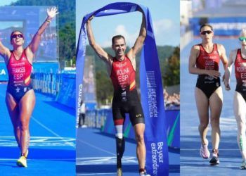 Susana Rodríguez y Marta Francés, plata en el Mundial de triatlón paralímpico de Pontevedra
