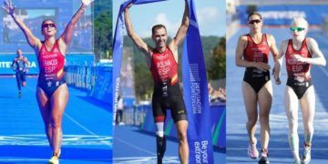 Susana Rodríguez y Marta Francés, plata en el Mundial de triatlón paralímpico de Pontevedra
