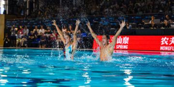 Mireia Hernández-Dennis González, plata con sus ‘Ángeles y Demonios’ en dúo mixto libre en la Copa del Mundo