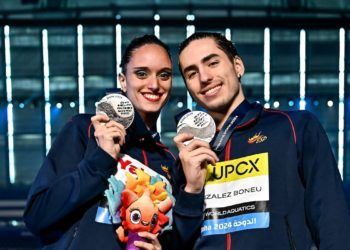 Mireia Hernández y Dennis González, plata mundial en dúo mixto libre