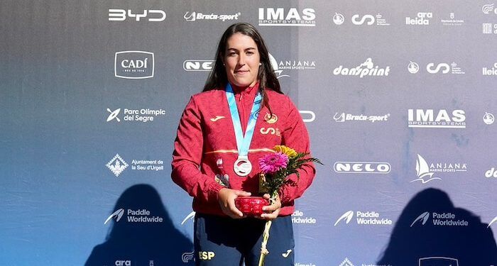 Miren Lazkano logró la medalla de plata en C1 en la Copa del Mundo de piragüismo eslalon