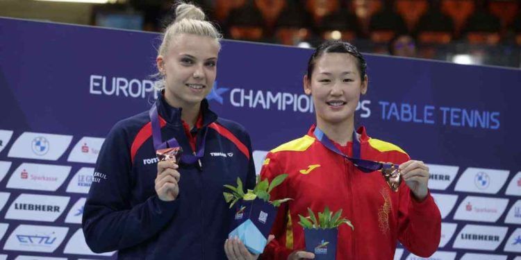 María Xiao logra el bronce en dobles en el Europeo