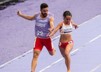 Nagore Folgado y Melani Berges se quedaron a las puertas de la final del 100 metros T12 en París