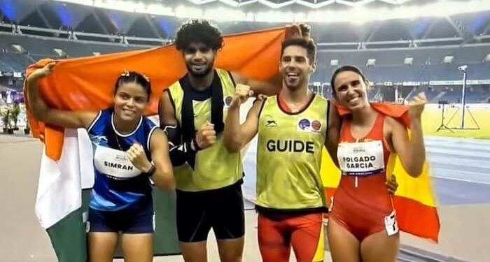 Nagore Folgado y su guía, Rafael Quijar, lograron el bronce en los 100 metros T12 en el Mundial