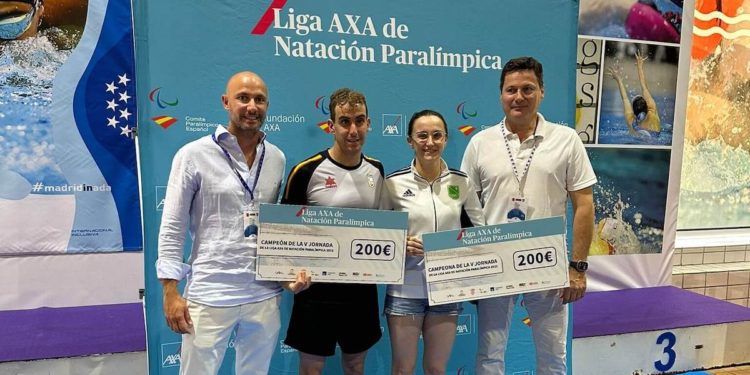 María Delgado, campeona de la quinta jornada de la Liga AXA de natación paralímpica