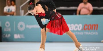 Natalia Baldizzone, Lidia Mateo y Llorenç Àlvarez en Solo Danza de Patinaje Artístico inauguran el medallero español