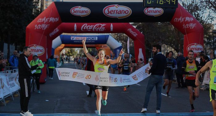 María Pérez reina en los 35 kilómetros marcha del campeonato de España