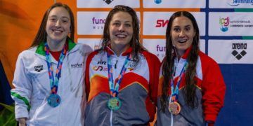 Nuria Marqués, oro, Marian Polo, plata, y Sarai Gascón, bronce, en el Europeo de Madeira