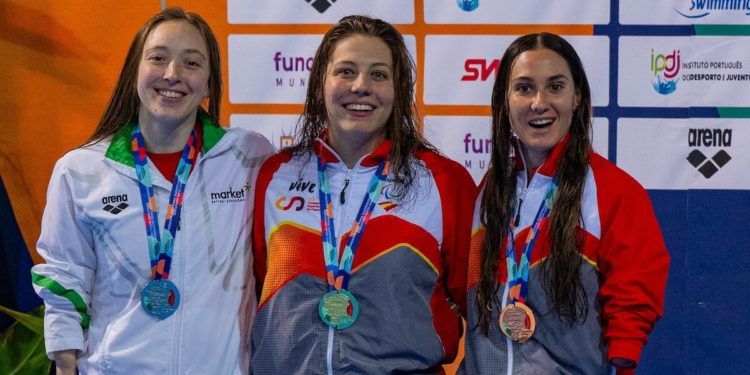 Nuria Marqués, oro, Marian Polo, plata, y Sarai Gascón, bronce, en el Europeo de Madeira