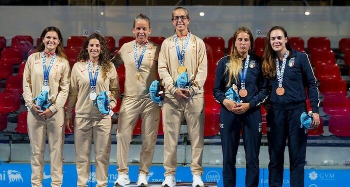 Patty Llaguno y Lucía Sainz se adjudicaron el oro en la final española de pádel en Taranto 2026