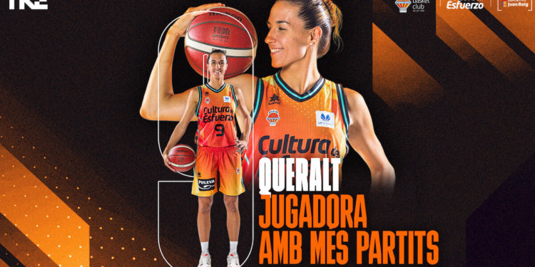 Queralt Casas, jugadora amb més partits amb Valencia Basket