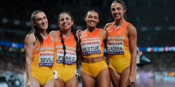 El relevo 4×100, quintas del mundo en Tokio