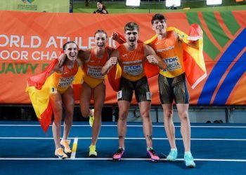 El relevo mixto 4×400 de España logró la plata Mundial y registró el nuevo récord nacional