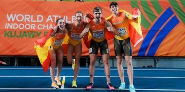 El relevo mixto 4×400 de España logró la plata Mundial y registró el nuevo récord nacional
