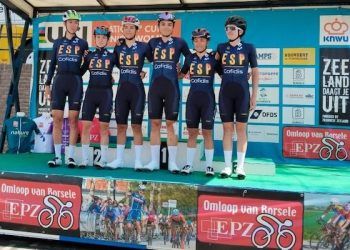 Eva Anguela firmó una séptima posición en la EPZ Omloop Van Borsele élite